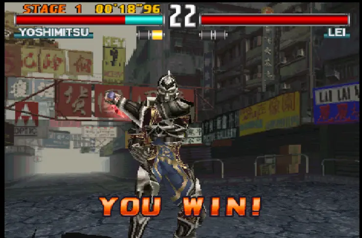 Tekken 3 arcade match screenshot